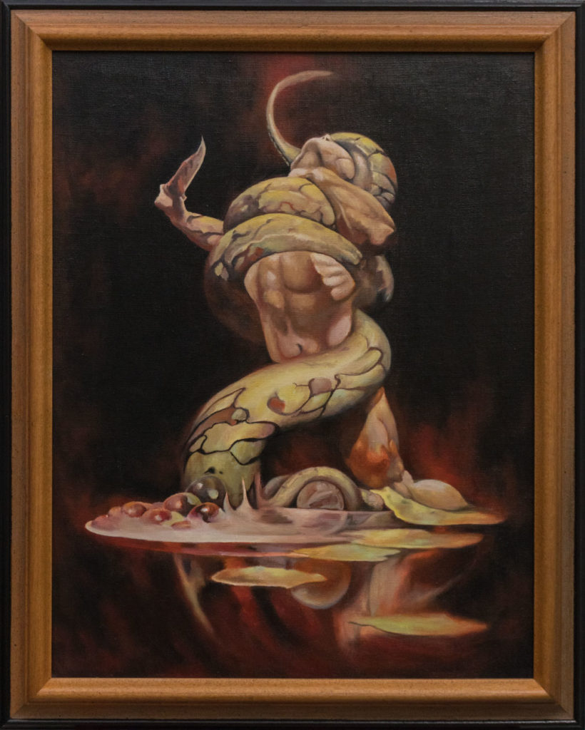 Frank Frazetta Serpent Study Framed